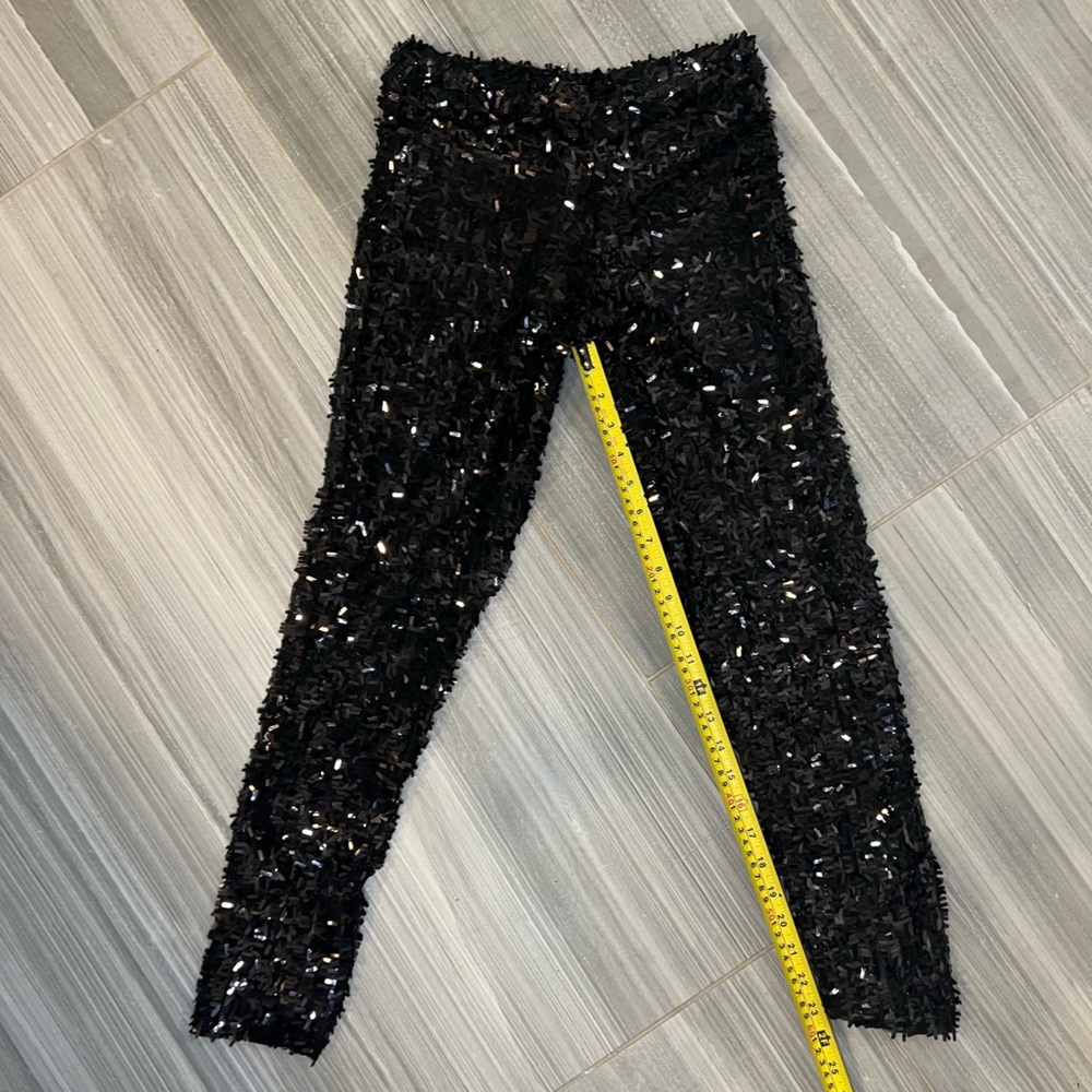 Black Sequin leggings size Small - Picture 3 of 9